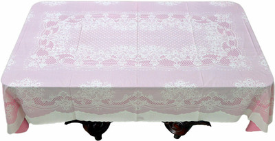 

Katwa Clasic Floral 2 Seater Table Cover(Pink, PVC)