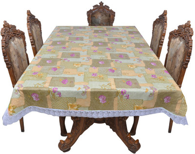 

The Trendy Printed 8 Seater Table Cover(Multicolor, PVC)