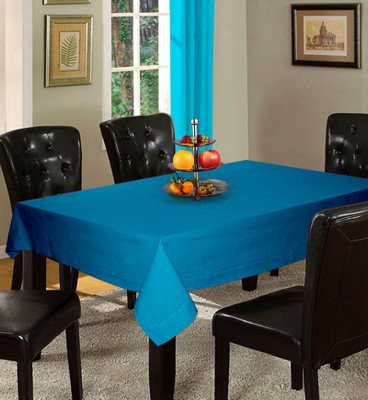 

Lushomes Solid 12 Seater Table Cover(Light Blue, Cotton)