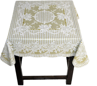 

Katwa Clasic Floral 2 Seater Table Cover(Mehndi Green, PVC)
