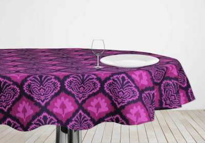 

Elan Printed 4 Seater Table Cover(Purple, Cotton)
