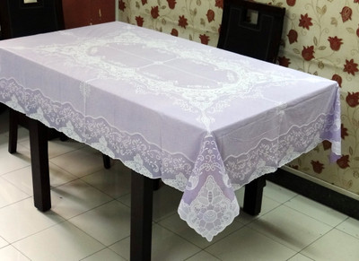 

Katwa Clasic Floral 6 Seater Table Cover(Purple, PVC)