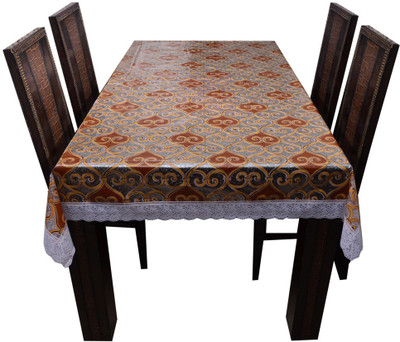 The Trendy Printed 6 Seater Table Cover(Multicolor, PVC)