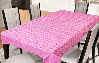 

Freely Striped 8 Seater Table Cover(Pink, Cotton)