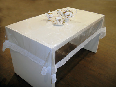 FREELANCE Solid 6 Seater Table Cover(White, PVC (Polyvinyl Chloride)) FREELANCE Solid 6 Seater Table Cover(White, PVC (Polyvinyl Chloride))