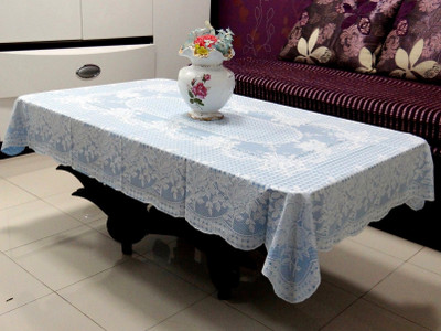 

Katwa Clasic Floral 2 Seater Table Cover(Blue, PVC)