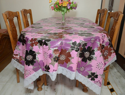 

Rajri Decor Printed 6 Seater Table Cover(Multicolor, PVC)
