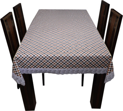 

Rajri Decor Checkered 6 Seater Table Cover(Multicolor, PVC)