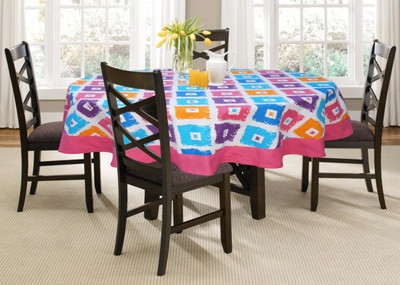 

Lushomes Printed 6 Seater Table Cover(Multicolor, Cotton)