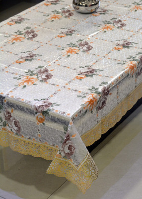 

Freely Floral 6 Seater Table Cover(Multicolor, PVC)