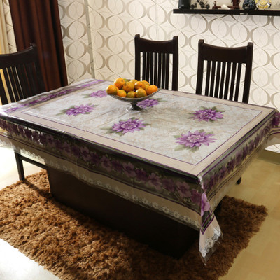 

Home Candy Floral 6 Seater Table Cover(Multicolor, Vinyl)