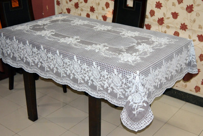 Katwa Clasic Floral 6 Seater Table Cover(Brown, PVC (Polyvinyl Chloride))