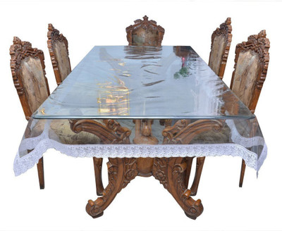 

Rajri Decor Solid 6 Seater Table Cover(Transparent, Vinyl)