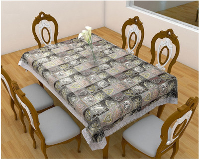 

Rajri Decor Printed 6 Seater Table Cover(Multicolor, PVC)