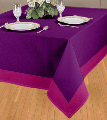 

Elan Solid 6 Seater Table Cover(Purple, Cotton)