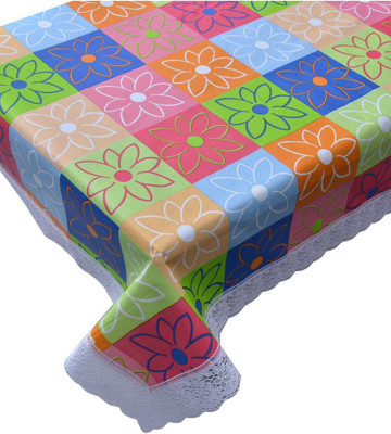 

Delfi Floral 4 Seater Table Cover(Multicolor, PVC)