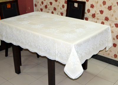 

Katwa Clasic Floral 6 Seater Table Cover(Yellow, PVC)