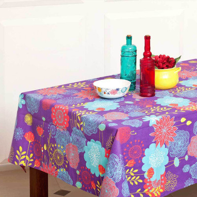 Chumbak Printed 6 Seater Table Cover(Multicolor, Cotton)
