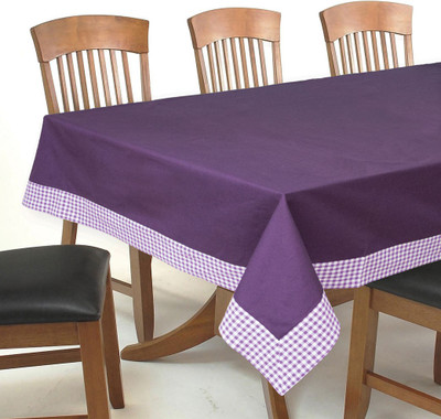 

Elan Solid 4 Seater Table Cover(Violet, Cotton)