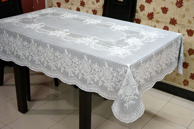 

Katwa Clasic Floral 6 Seater Table Cover(Grey, PVC)
