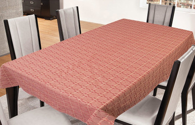 

Freely Striped 6 Seater Table Cover(Red, Cotton)