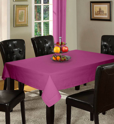 

Lushomes Solid 6 Seater Table Cover(Purple, Cotton)
