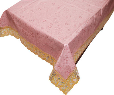 

E-Retailer Floral 4 Seater Table Cover(Pink, PVC)