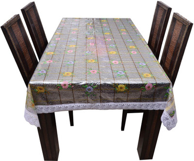 The Trendy Printed 6 Seater Table Cover(Multicolor, PVC)