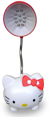 

Shoplorry Red Kitty Shape Table Lamp(22 cm, Red)
