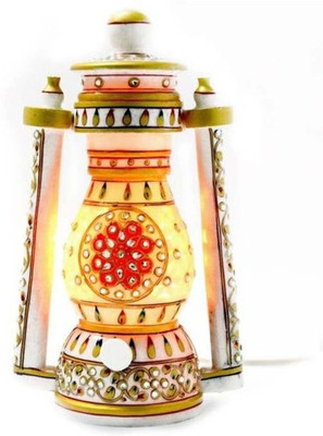 

KSC International Marble lantern Table Lamp(25 cm, White)