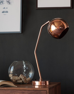 

Orange Tree Dew Copper Table Lamp(48 cm, Black and White)