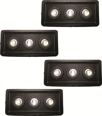 

EPSORI 150 Watt White Waterproof Bloom LED Flood Light - Set Of 4 Night Lamp(13 cm, Black)