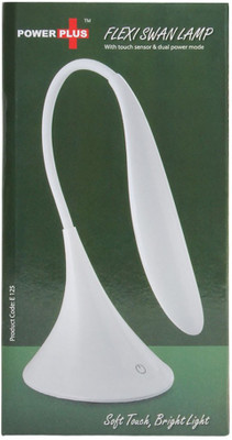 Power Plus Flexi Swan Lamp with touch sensor/battery & USB powered Table Lamp(23.2 cm, White) Power Plus Flexi Swan Lamp with touch sensor/battery & USB powered Table Lamp(23.2 cm, White)