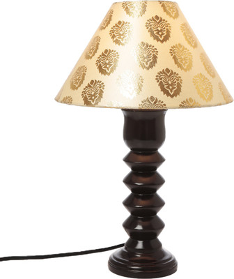 

STYLE HOME Wooden Base Table Lamp(42 cm, Brown)