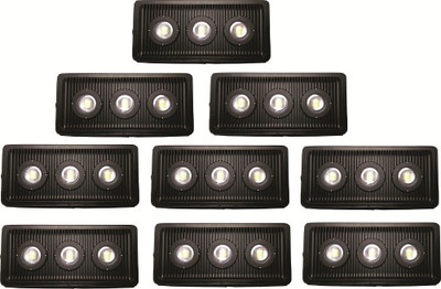 

EPSORI 150 Watt White Waterproof Bloom LED Flood Light - Set Of 9 Night Lamp(13 cm, Black)