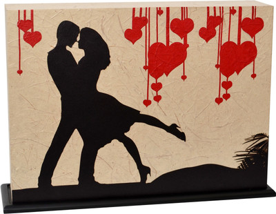 

Shady Ideas Heartbeat - Valentine Special LED Table Lamp(31 cm, Off-White)