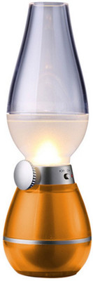 

Z10 Led Nightlight Nostalgic Chimini, Blow To On & Off, 3 Step Dimming, Battery Backup Of Upto 4 Hours, 500mah Table Lamp(9 cm, Golden)