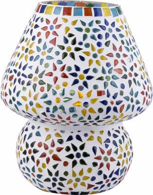 

Craftkriti Colourful mosaic lamp Table Lamp(30 cm, Multicolor)