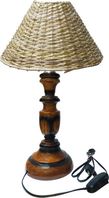 

Golddust Designer Wood Table Lamp(47 cm, Brown)