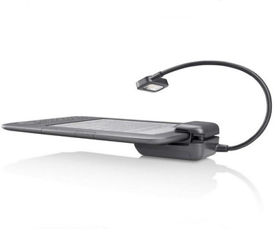 

ProElite Adjustable Flexible LED Light for Kindle & Book reading (With Batteries) Study Lamp(6 cm, Black)