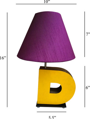 

Sylvn studio Dazzled D Purple Table Lamp(40.64 cm, Brown)