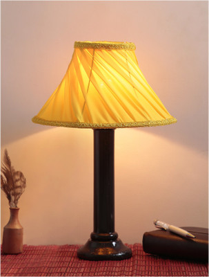 

STYLE HOME Wooden Base Table Lamp(42 cm, Brown)