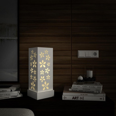 

DecorNation Korean Style Floral Table Lamp(45.7 cm, White)