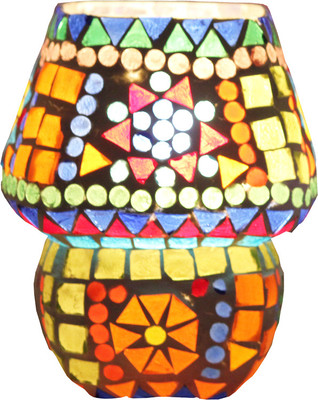 

Brahmz Mossiac HandCrafted Table Lamp(5.5 inch, Multicolor)