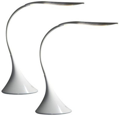 

Jazam Battery & Usb Powered Flexi Touch Sensor Swan Table Lamp(23.2 cm, White)