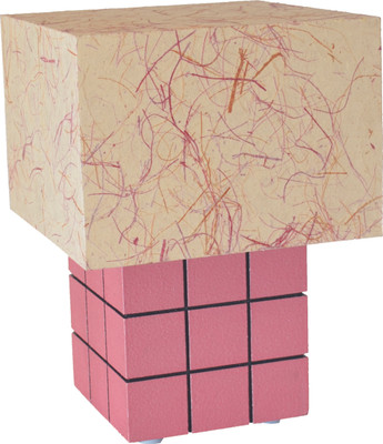 

Shady Ideas Square Drive LED Table Lamp(Beige, Pink)