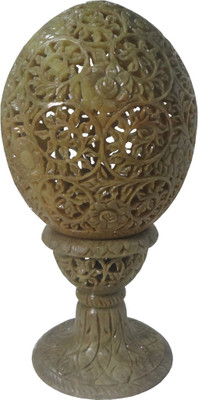 

Avinash Handicrafts Stone Candle Egg 6 Inch Carved Stoneware 1 - Cup Tealight Holder(Multicolor, Pack of 1)