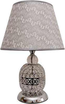 

CASA BONITA DELHI CHNL SILVER Table Lamp(30 cm, Silver)