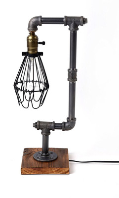 

LALJI HANDICRAFTS VINTAGE VINAGE Table Lamp(33 cm, Grey, Brown)