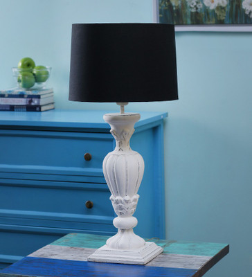 

Ujjala Wooden Rustic Table Lamp(77.5 cm, White)